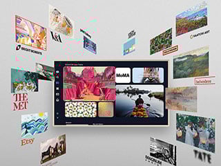 320x240-art-mode Funkcja Tryb Sztuka dostępna w telewizorze Samsung The Frame Pro (2025). Telewizor dostępny w sklepach X-Kom.