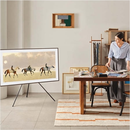 448x448 stojak-studio Stojak Studio dostępny z telewizorem Samsung The Frame Pro (2025). Telewizor dostępny w sklepach X-Kom.