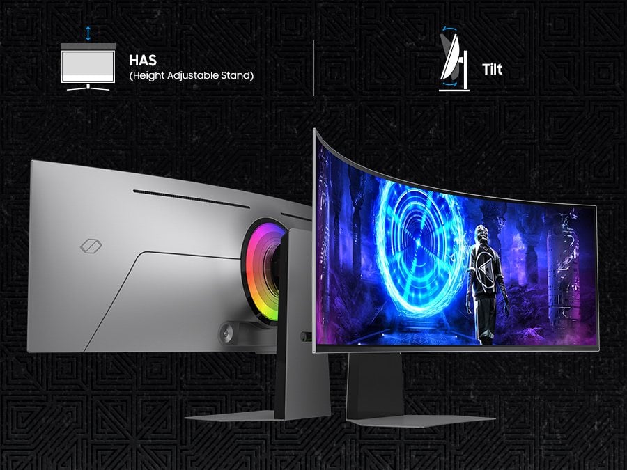 Monitor gamingowy Odyssey OLED G9 LS49DG950SUXDU z możliwościa regulacji podstawy