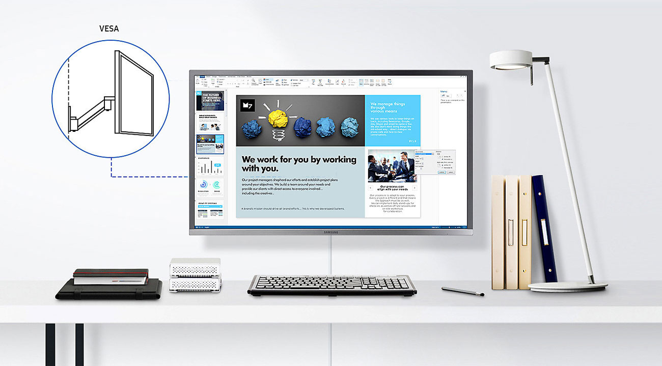 Samsung U32H850UMU Ergonomiczna Konstrukcja