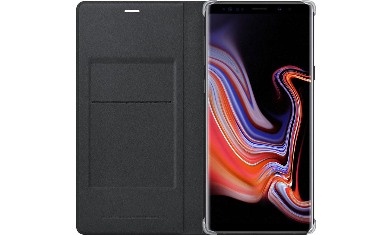 Leather View Cover do Galaxy Note 9 Klapka z kieszonką na dokumenty