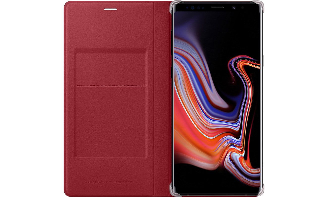 Leather View Cover do Galaxy Note 9 Klapka z kieszonką na dokumenty