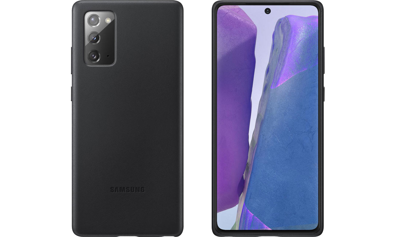 Etui Samsung Leather Cover do Galaxy Note 20 Black