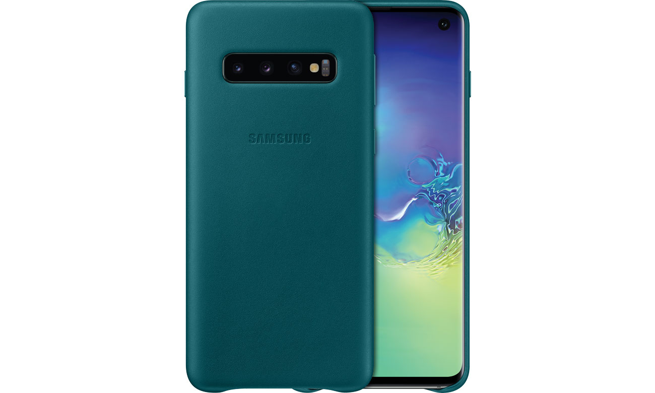 Etui Samsung Leather Cover do Galaxy S10 zielone