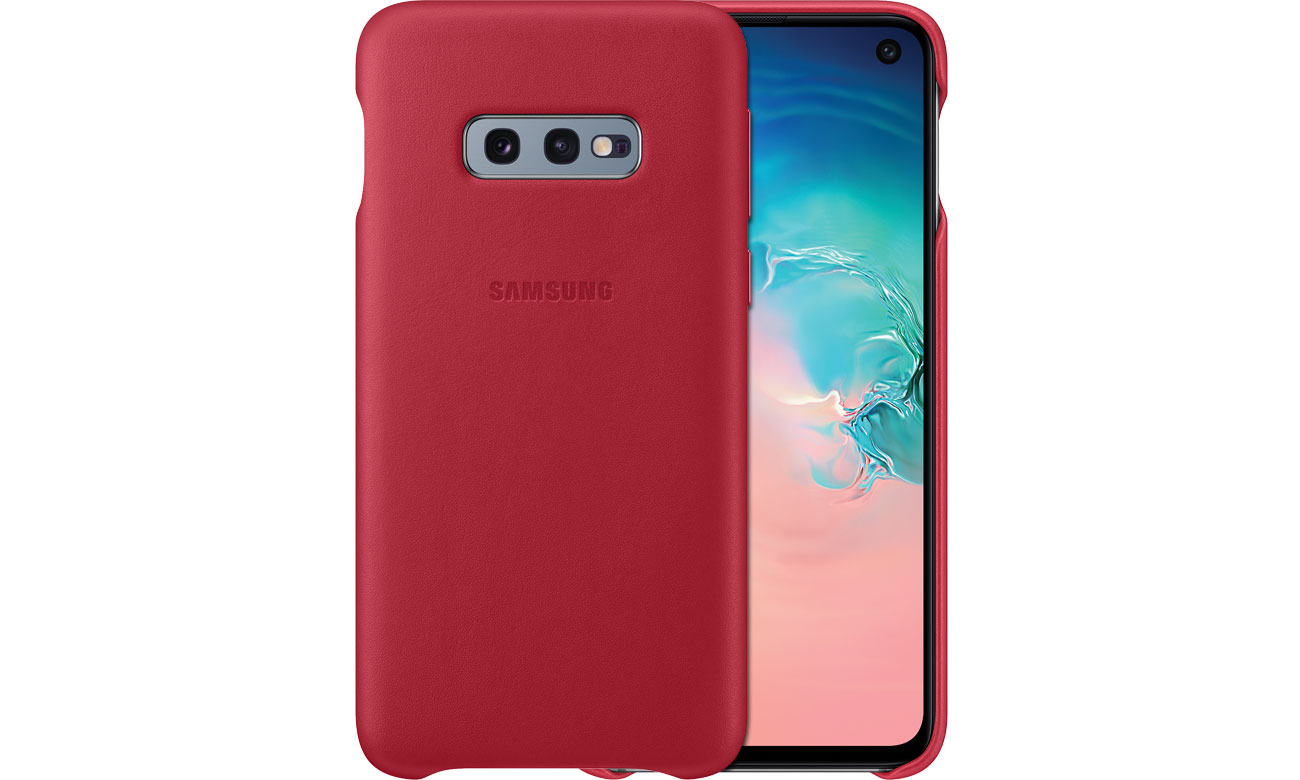 Etui Samsung Leather Cover do Galaxy S10e czerwone