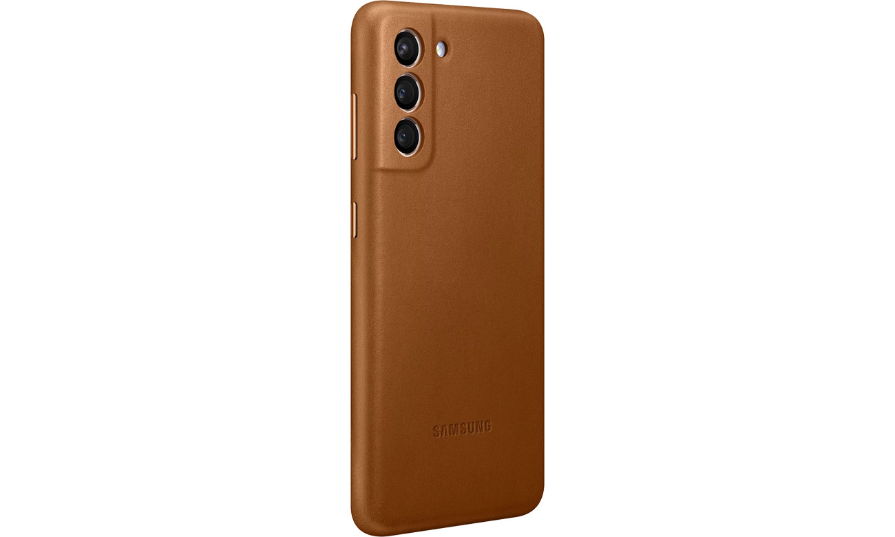 Etui Samsung Leather Cover Brown do Galaxy S21
