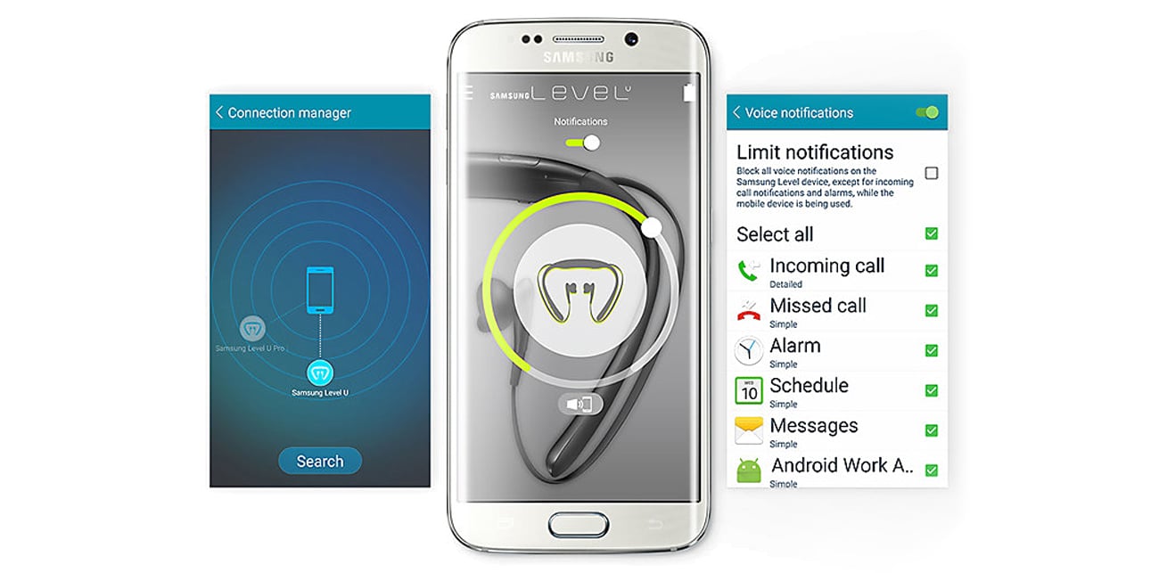 Aplikacja Samsung Level App
