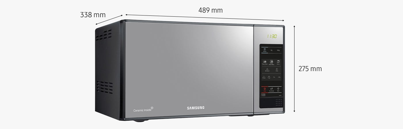 wymiary mikrofali Samsung