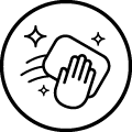Ikonka łatwości czyszczenia