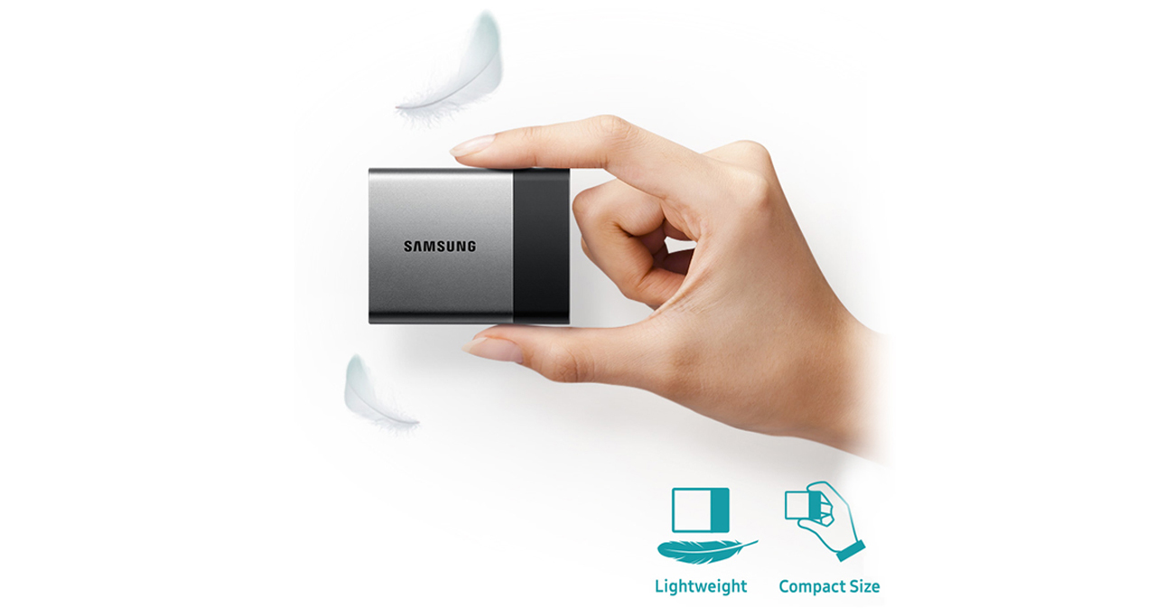 Samsung 250GB T3 Portable SSD czarny USB 3.1 Type-C
