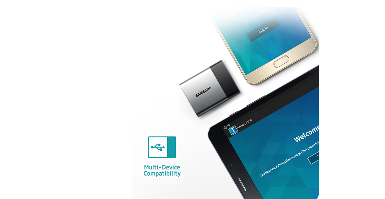 Samsung 250GB T3 Portable SSD czarny USB 3.1 Type-C