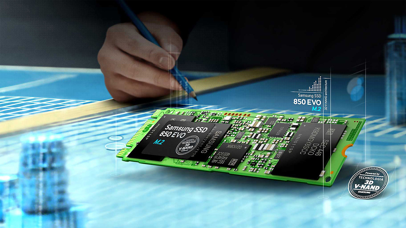 Samsung 1TB M.2 SSD Seria 850 EVO Technologia 3D V-NAND