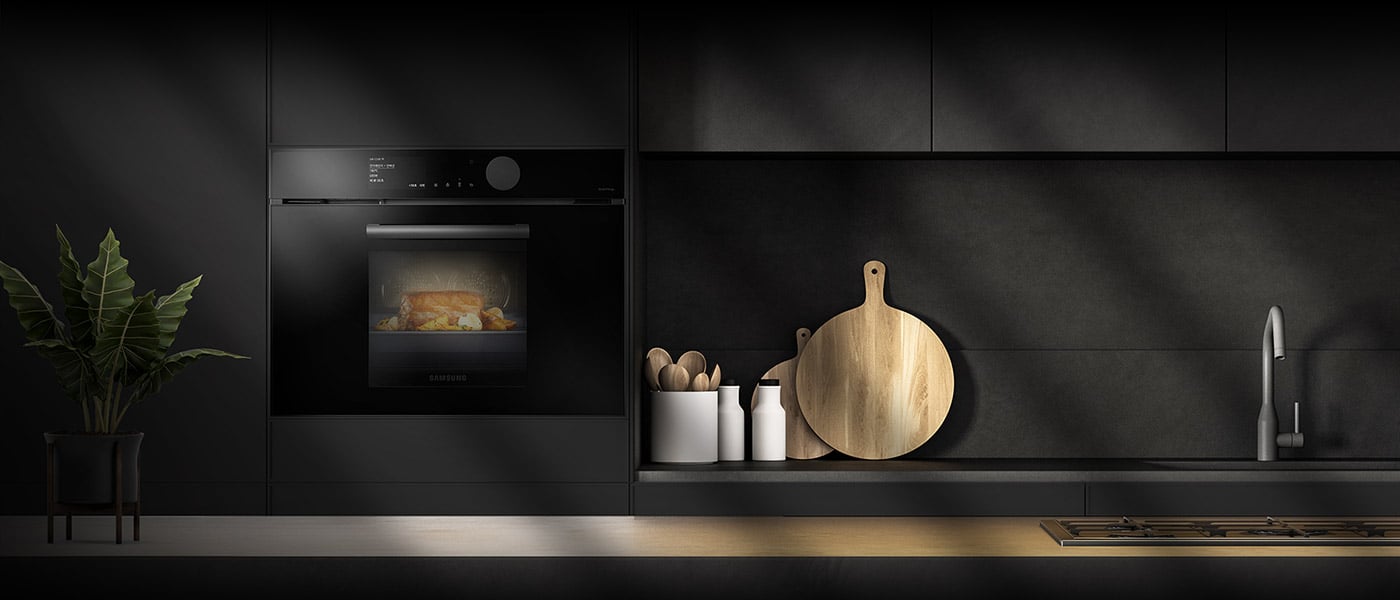 piekarnik kompaktowy Samsung NQ50T8539BK w zabudowie meblowej