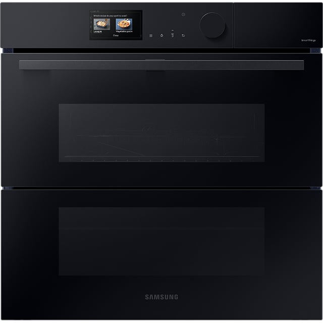 Piekarnik Samsung NV7B6799JAK z kolorowym wyświetlaczem przedstawiony od frontu