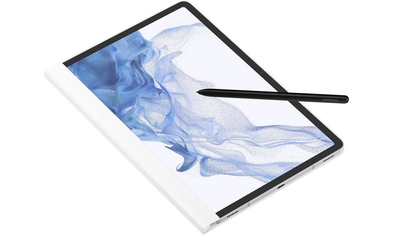 Samsung Note View Cover do Galaxy Tab S8 białe szkicowanie