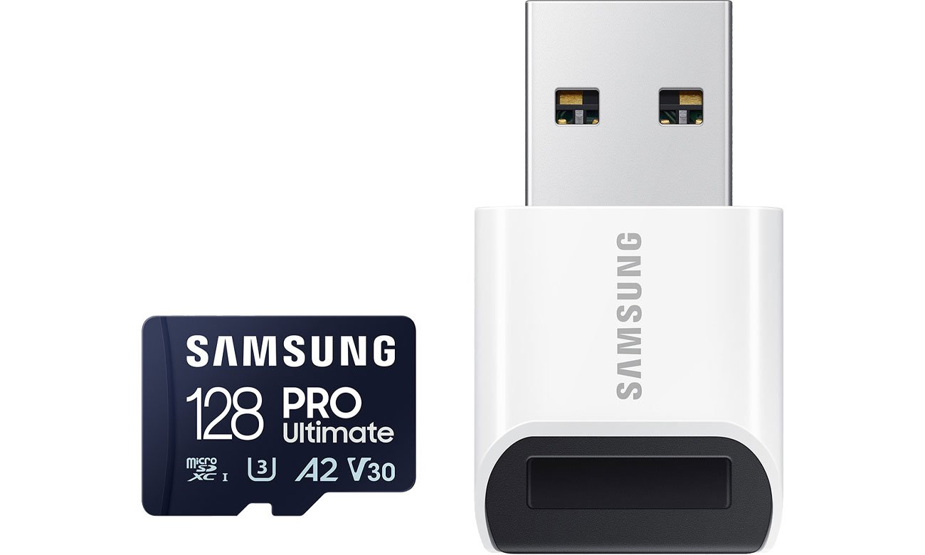 Samsung 128 GB microSDXC PRO Ultimate 200 MB/s mit Leser (2023)