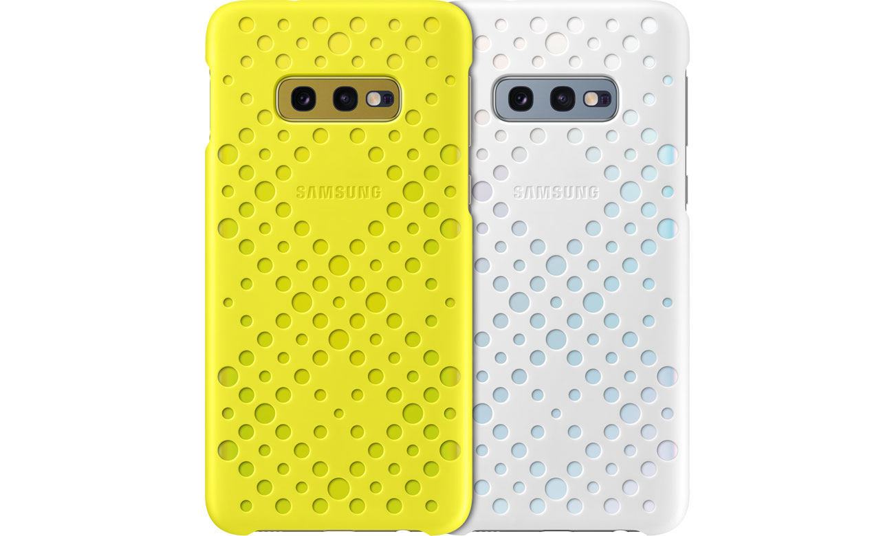 Etui Samsung Pattern Cover do Galaxy S10e białe żólte
