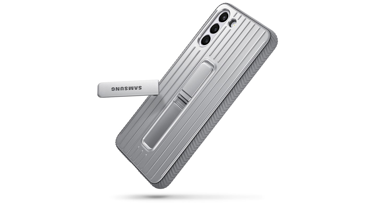 Etui Protective Standing Cover Light Gray do Galaxy S21+
