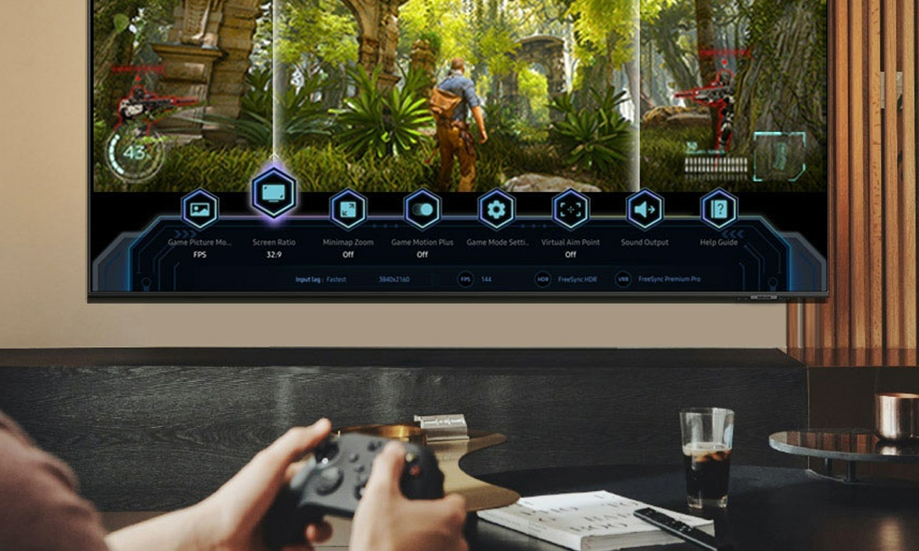 Samsung QE55S92C rozgrywka