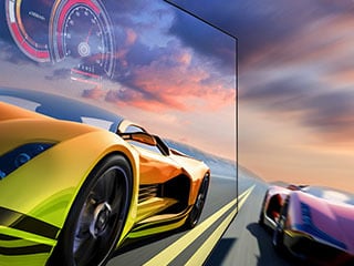 320x240-gaming experience motion xcelerator 144hz Upłynniacz Ruchu 144 Hz w Telewizorze Samsung Mini LED Neo QLED QN77F. Telewizor dostępny w sklepach XKOM