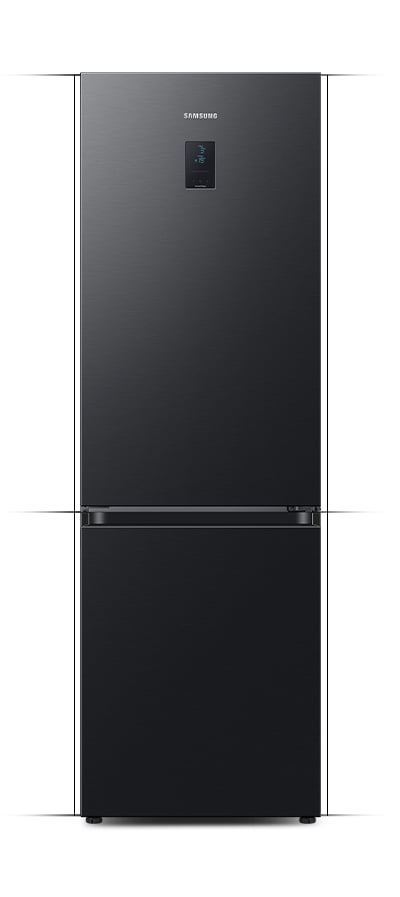 Ciemny front lodówki Samsung Grand+ RB34C675EBN