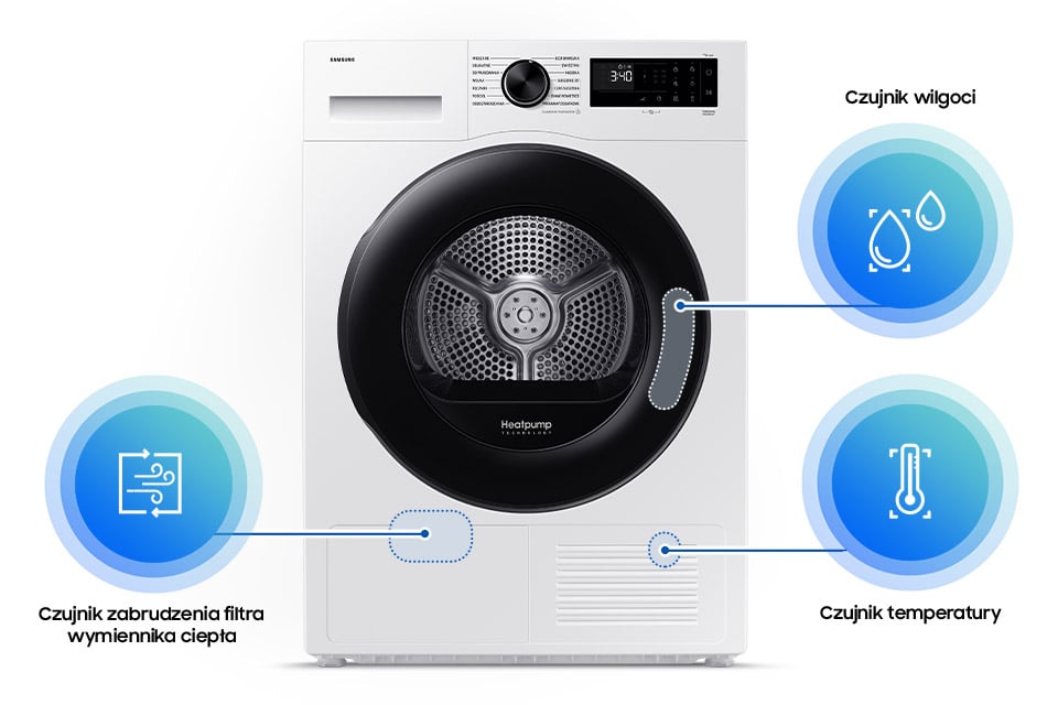 suszarka z technologią Optimal Dry delikatnie suszy ubrania