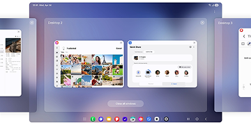 Samsung DeX pozwala korzystać z wielu przestrzeni roboczych jednocześnie Samsung DeX pozwala korzystać z wielu przestrzeni roboczych jednocześnie
