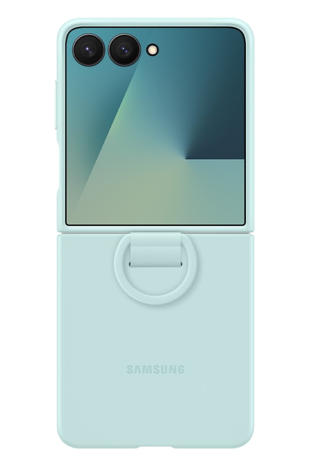 Jasnobłękitne etui Ring Case (Silicone) do Samsung Galaxy Z Flip7