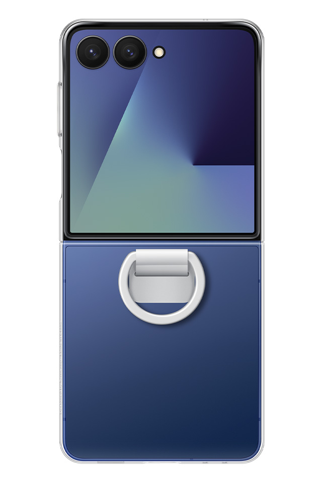 Niebieskie etui Ring Case (Silicone) do Samsung Galaxy Z Flip7