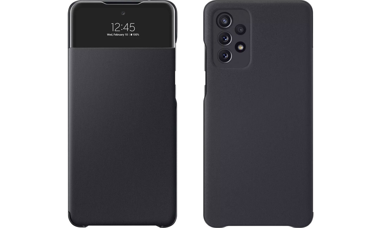 Etui Samsung S View Wallet Cover do Galaxy A72 czarny