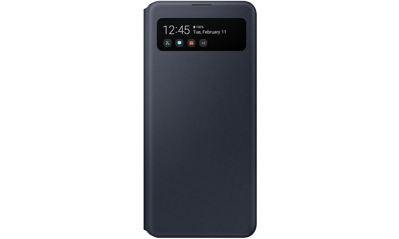 Samsung S View Wallet Cover do Galaxy A41 czarny EF-EA415PBEGEU