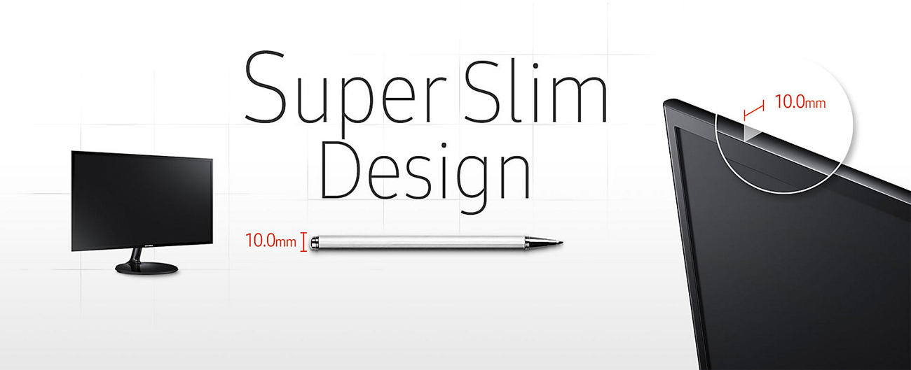 Samsung S24F350FHUX smukły design