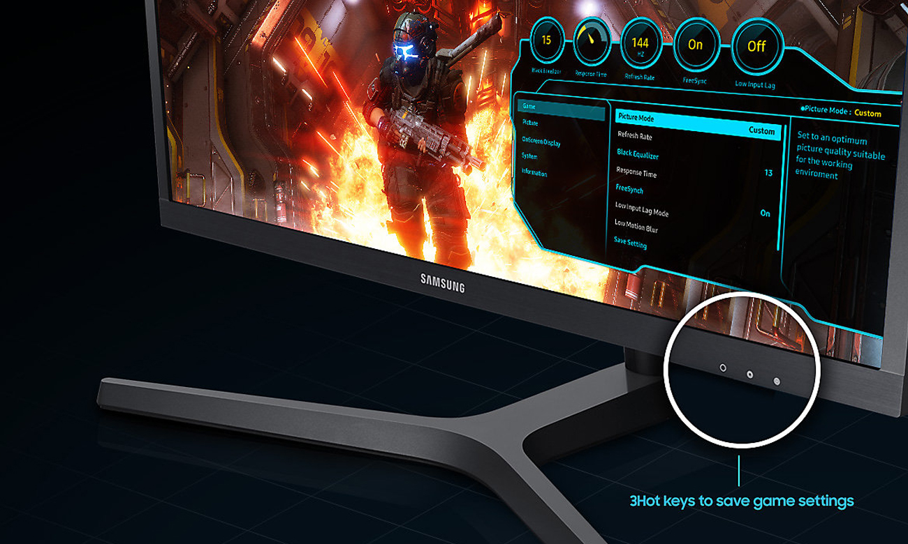 Samsung S25HG50FQUX Menu OSD