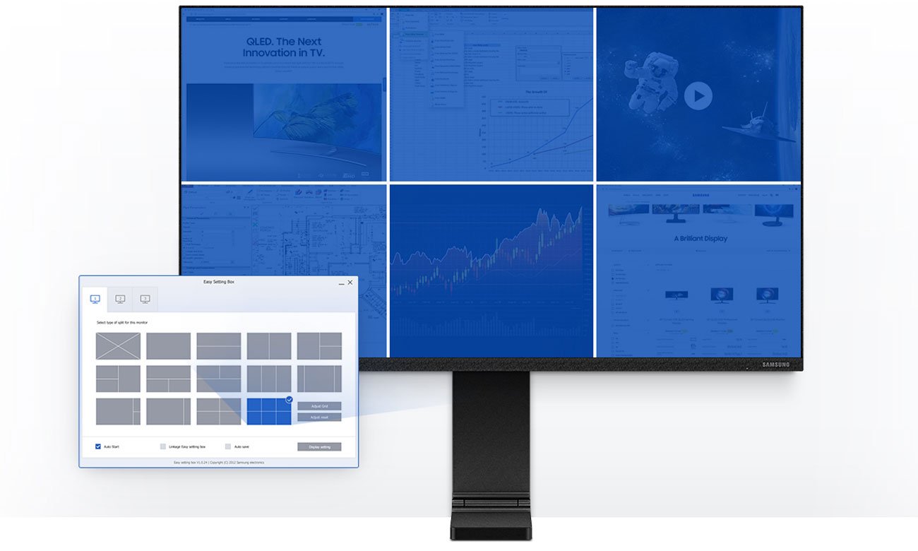 Monitor Samsung S27R750QEUX Wielozadaniowość