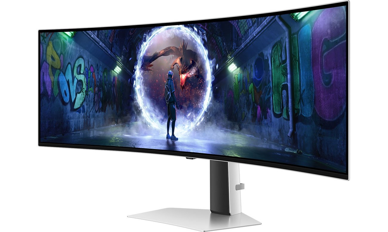 Samsung Odyssey OLED G9 S49DG934SUX G93SD monitor gamingowy zakrzywiony panoramiczny