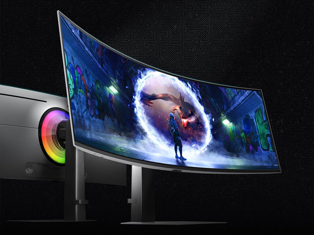 Samsung Odyssey OLED G9 S49DG934SUX G93SD podświetlenie