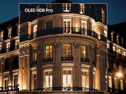 480x360-picture quality oled hdr pro OLED HDR Pro w telewizorze Samsung OLED 4K S95FA (2025). Telewizor dostępny w sklepach X-Kom.