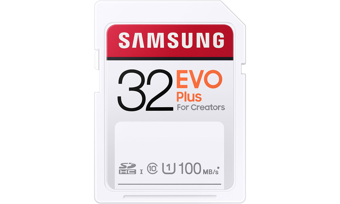 Karta pamięci SD Samsung 32GB SDHC EVO Plus 100MB/s MB-SC32H/EU