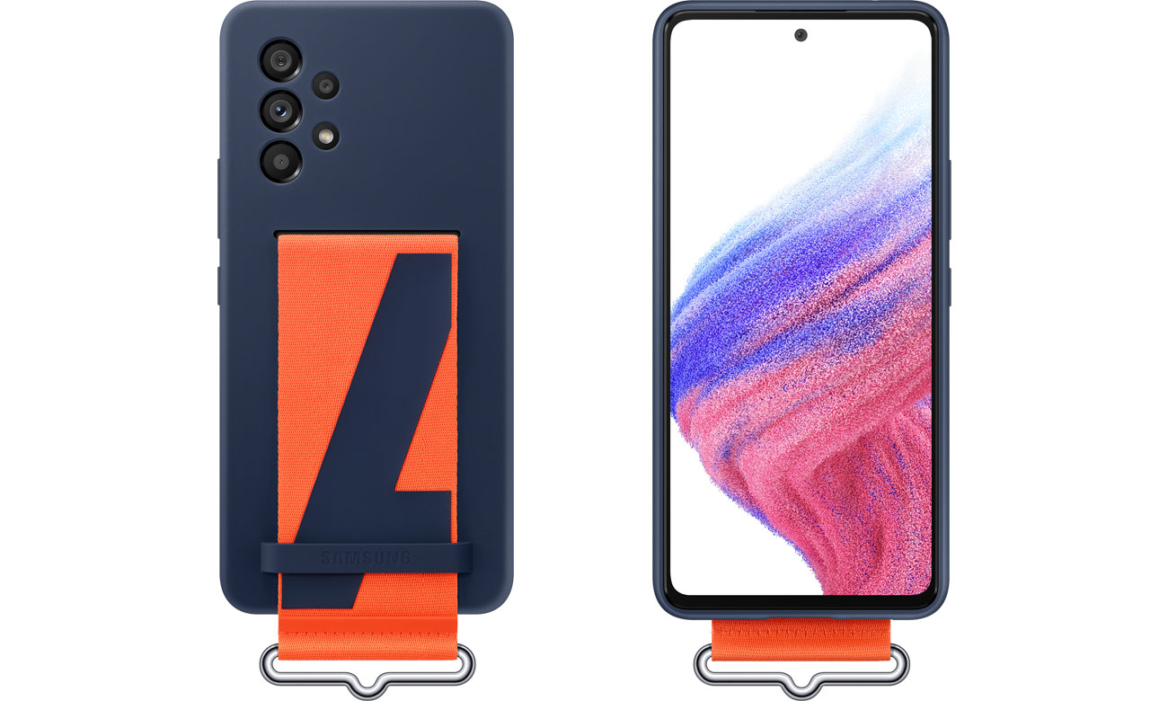 Samsung Silicone Cover Strap do Galaxy A53 5G przód tył