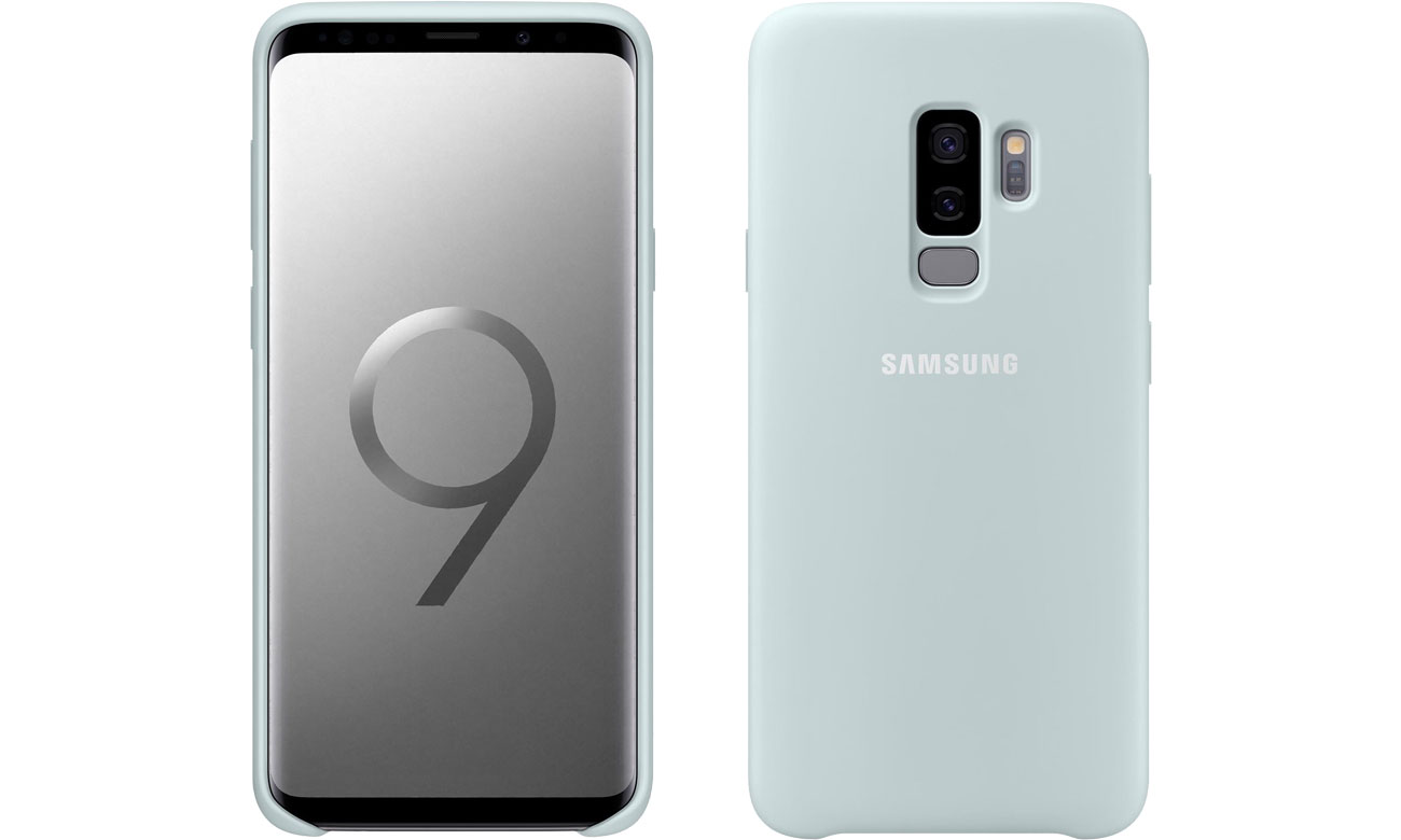 Etui Silicone Cover do Galaxy S9+ Blue EF-PG965TLEGWW