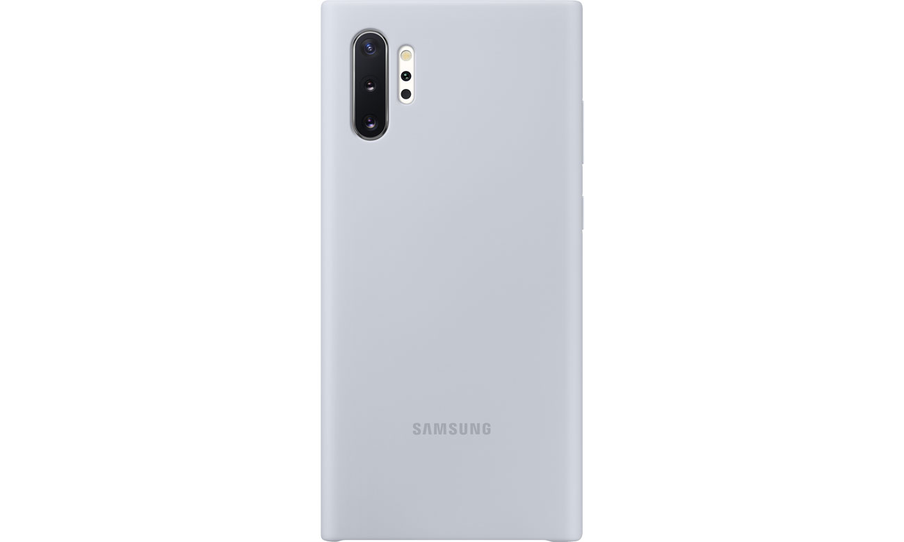 Samsung Silicone Cover do Galaxy Note 10+ srebrny