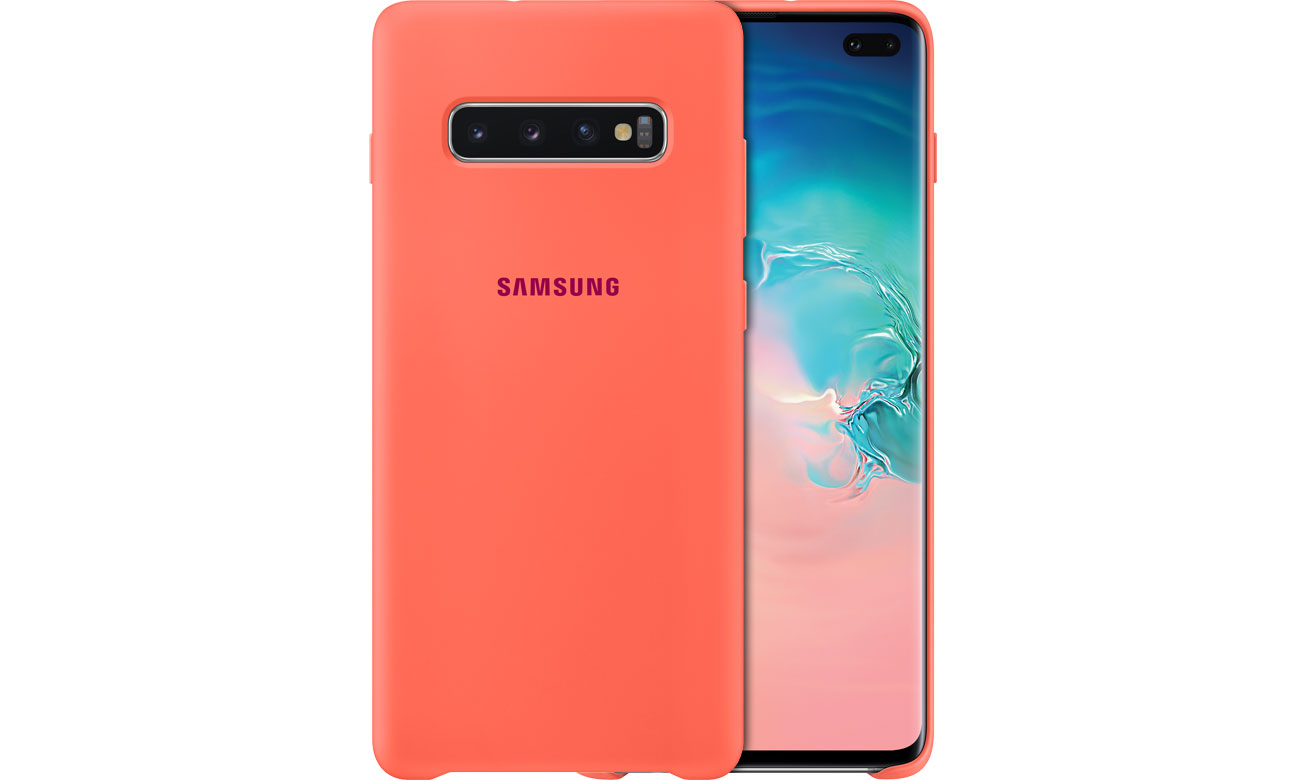 Etui Samsung Silicone Cover do Galaxy S10+ różowe