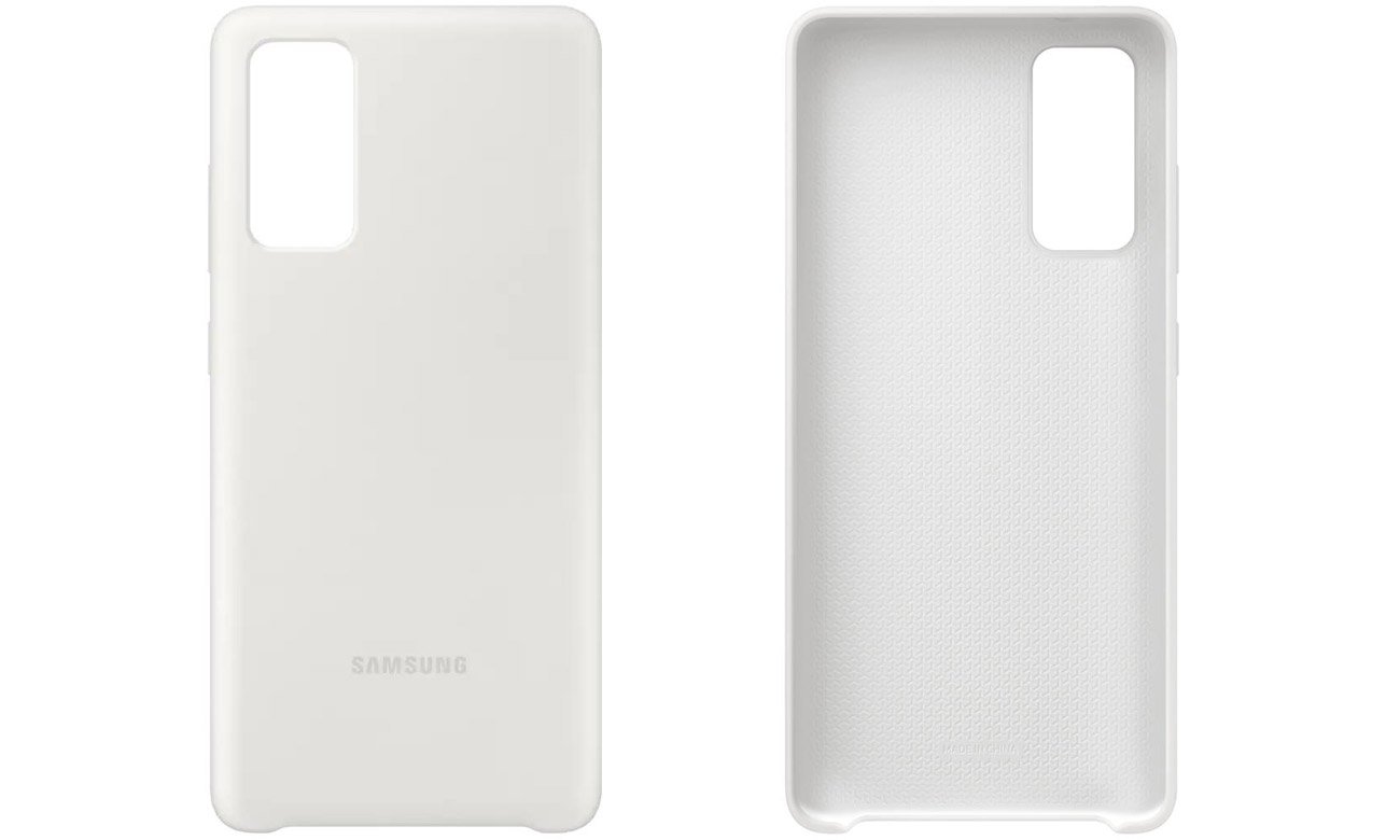 Etui Silicone Cover do Galaxy S20 FE Białe