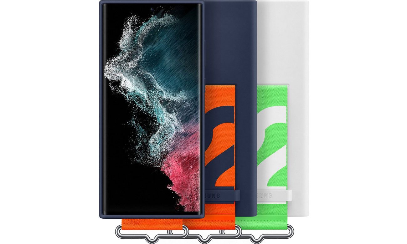 Samsung Silicone Cover z paskiem do Galaxy S22 Ultra
