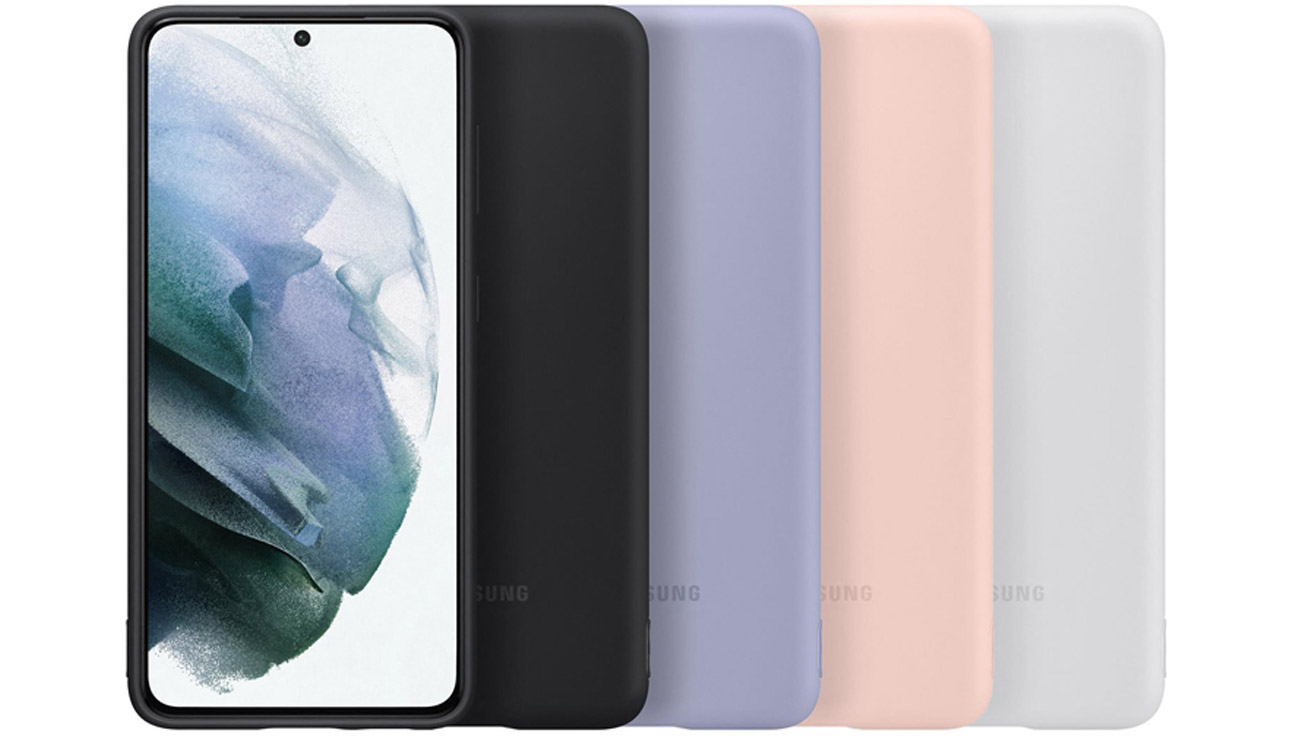 Etui Samsung Silicone Cover Light Gray do Galaxy S21