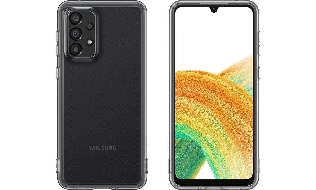 Samsung Soft Clear Cover do Galaxy A33 5G czarny EF-QA336TBEGWW