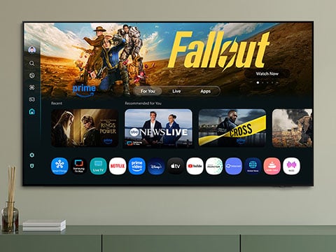 Samsung Smart TV z One UI Tizen w telewizorze Samsung Crystal UHD U8092F 4K Smart TV (2025) 