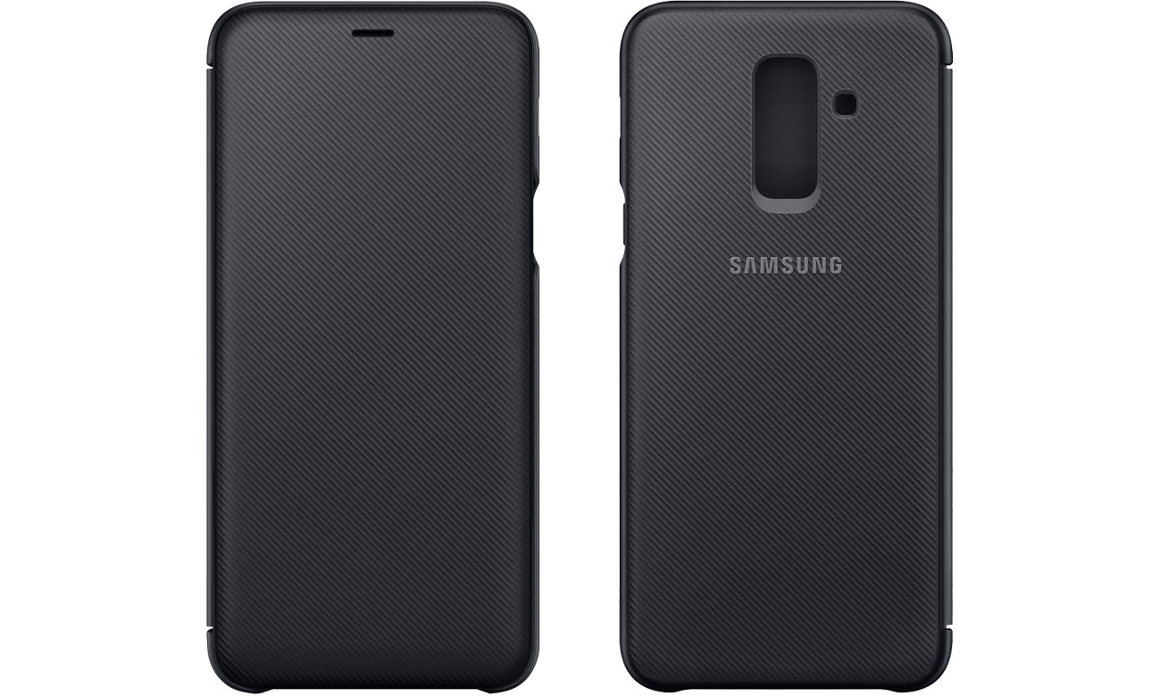 Etui Samsung Wallet Cover do Galaxy A6+ czarny EF-WA605CBEGWW