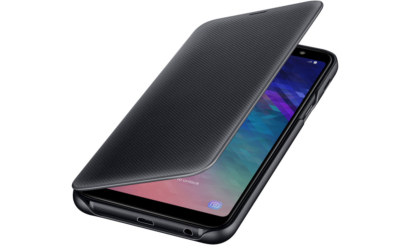 Samsung Wallet Cover do Galaxy A6+ Czarny
