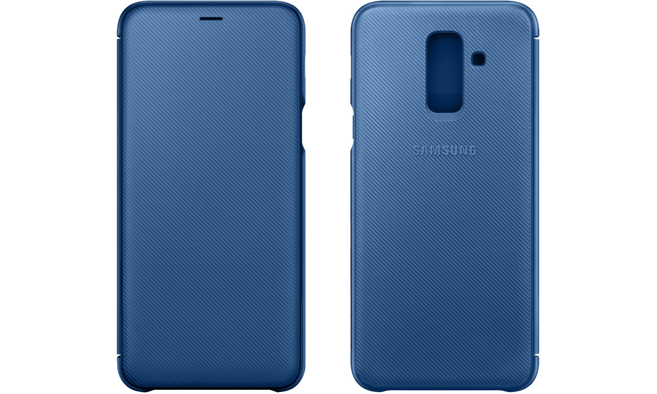 Etui Samsung Wallet Cover do Galaxy A6+ niebieskie EF-WA605CLEGWW
